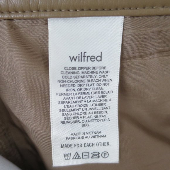 Wilfred Melina Cropped Vegan Leather Pant Size 6 - Picture 12 of 13
